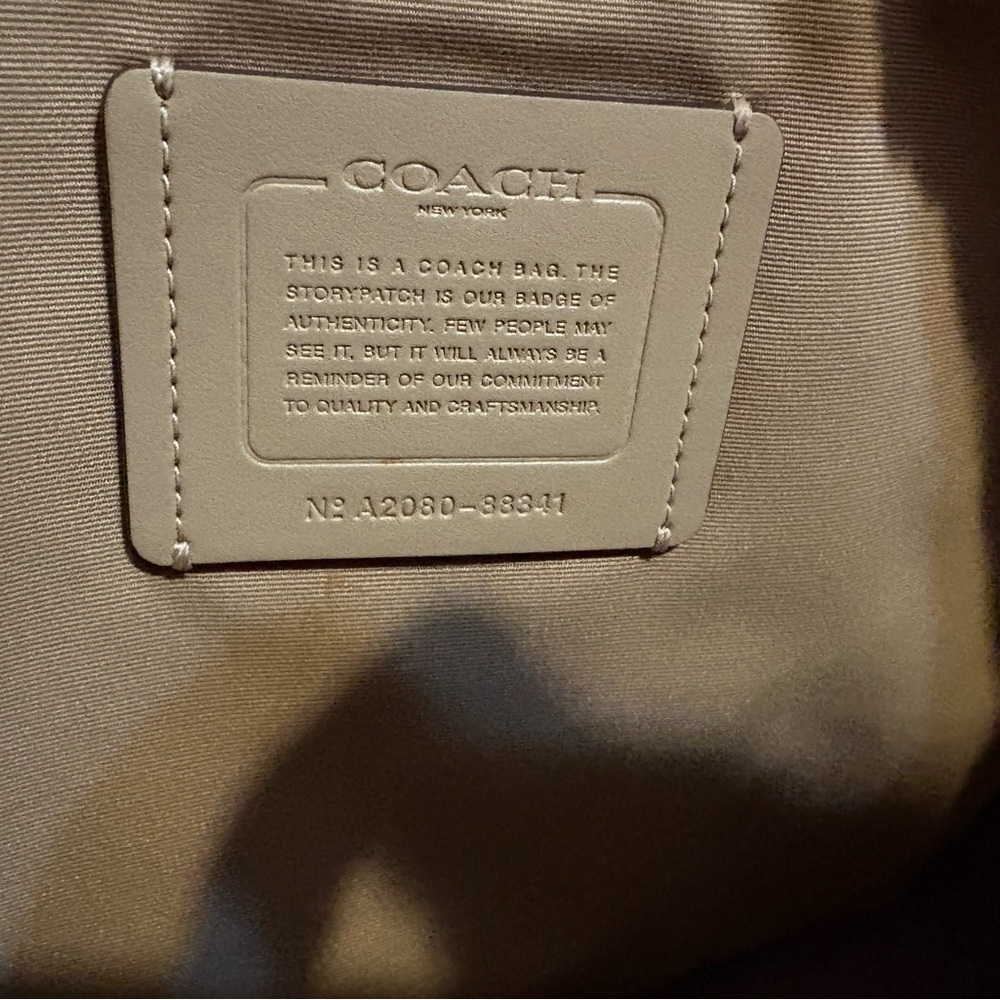 Coach Beige Leather Bag